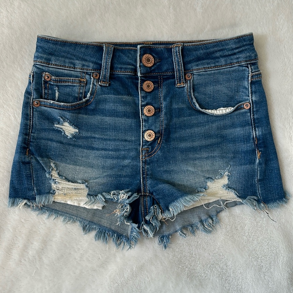 American Eagle Shorts Super Stretch Hi-Rise Shortie